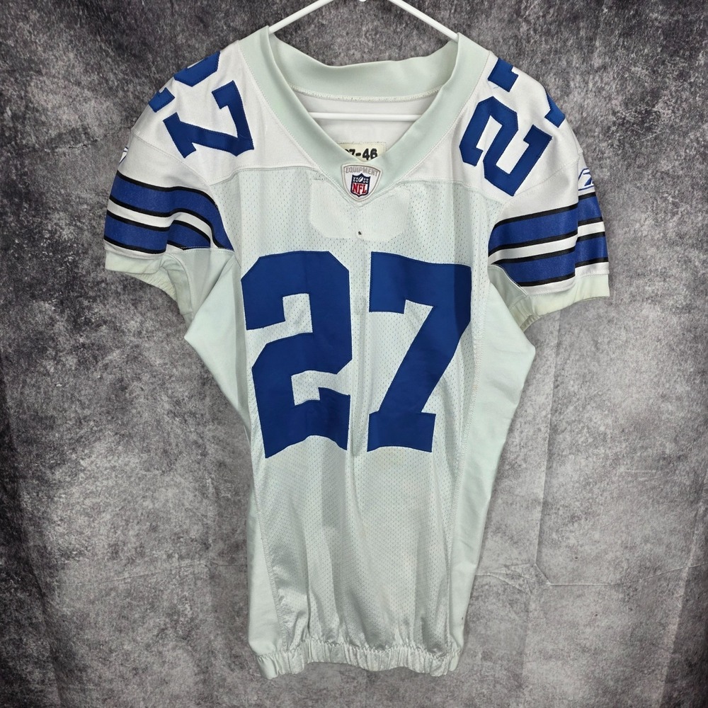 Dallas Cowboys Game Jersey #27 Brown Player Issued Sz 46 Reebok NFL LockerRoom